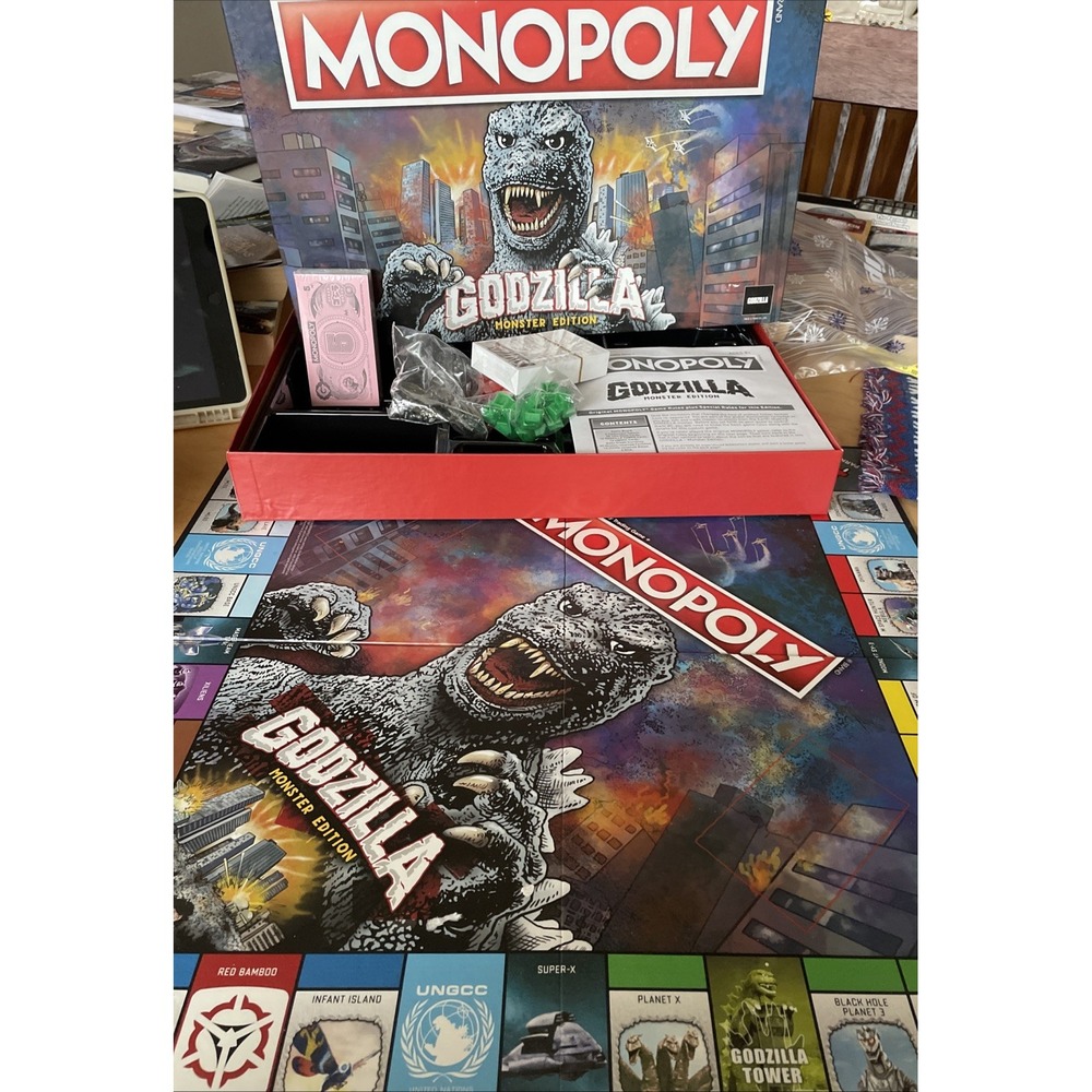 Monopoly Godzilla Monster Edition Open Box Contents Sealed  Hasbro Board Game